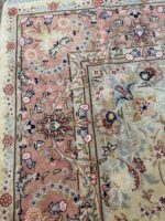 Fine Hand-Knotted Tabriz Silk-Highlighted Persian Carpet – Royal Shahi Medallion Rug (Item 107) - Image 3