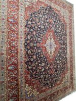 Fine Hand-Knotted Kashan Persian Carpet – Classical Shah Abbasi Medallion Rug (Item 108) - Image 4