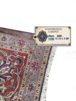 Fine Hand-Knotted Kashan Persian Carpet – Classical Shah Abbasi Medallion Rug (Item 108) - Image 2