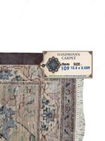 Fine Hand-Knotted Isfahan Persian Rug – Elegant Ivory Medallion & Arabesque Floral Carpet (Item 109) - Image 2