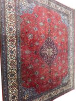 remium Handwoven Persian Sarouk Rug  | Ultra-Soft Wool Traditional Carpet 115 - Image 2
