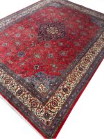 remium Handwoven Persian Sarouk Rug  | Ultra-Soft Wool Traditional Carpet 115 - Image 4