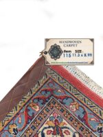 remium Handwoven Persian Sarouk Rug  | Ultra-Soft Wool Traditional Carpet 115 - Image 6