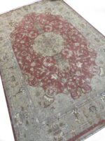 Shahi Tabriz Fine Wool & Silk Handwoven Persian Carpet – Item 117 | - Image 6
