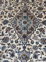 Authentic Handwoven Persian Kashan Rug – Classic Medallion Carpet – Item 119 - Image 8