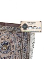 Authentic Handwoven Persian Kashan Rug – Classic Medallion Carpet – Item 119 - Image 2