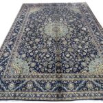 Authentic Handwoven Persian Kashmar Rug – Classic Medallion Wool Carpet – Item 120