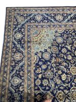 Authentic Handwoven Persian Kashmar Rug – Classic Medallion Wool Carpet – Item 120 - Image 4