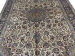 Masterpiece Signed Kashan Persian Rug – Sheikh Safi Ardabil Design (Wool & Silk) – Item #126 - Image 9