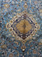 Masterpiece Qum (Qhoom) Design Persian Style Rug (Wool & Silk) – Item #125 - Image 8