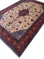 Classic Handwoven Sarouk Persian Carpet (Premium Soft Wool) – Item #131 - Image 7