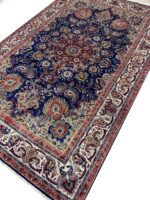 Masterpiece Handwoven Tabriz Persian Carpet with Authentic Signature – Item 133 - Image 4