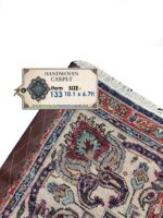 Masterpiece Handwoven Tabriz Persian Carpet with Authentic Signature – Item 133 - Image 7