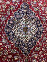 Masterpiece Handwoven Kashan Kork Wool Persian Carpet with Authentic Signature – Item 134 - Image 6