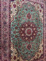 Masterpiece Handwoven Kashan Kork Wool Persian Carpet with Authentic Signature – Item 134 - Image 3