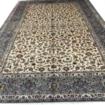 Authentic Persian Kashan Afshan Kork Wool Handwoven Carpet – Item 136
