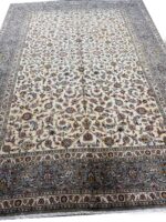 Authentic Persian Kashan Afshan Kork Wool Handwoven Carpet – Item 136 - Image 4