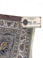 Authentic Persian Kashan Afshan Kork Wool Handwoven Carpet – Item 136 - Image 9