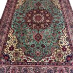 Magnificent Handwoven Persian Design Rug (Emerald & Rose Medallion) – Item #135