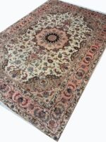 Masterpiece Handwoven Shahi Tabriz Persian Carpet (60 Raj) – Item #158 - Image 7