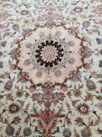 Masterpiece Handwoven Shahi Tabriz Persian Carpet (60 Raj) – Item #158 - Image 5