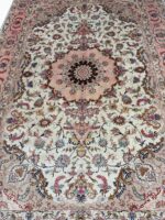 Masterpiece Handwoven Shahi Tabriz Persian Carpet (60 Raj) – Item #158 - Image 3