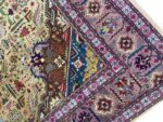 Masterpiece Hand-Knotted Tabriz Rug – Unique Colorway & Geometric Medallion Design | Item 162 - Image 5