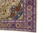 Masterpiece Hand-Knotted Tabriz Rug – Unique Colorway & Geometric Medallion Design | Item 162 - Image 3