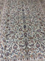 Fine Hand-Knotted Kashan Rug – All-Over Floral Islimi Design (No Medallion) | Item 163 - Image 4