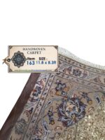 Fine Hand-Knotted Kashan Rug – All-Over Floral Islimi Design (No Medallion) | Item 163 - Image 7