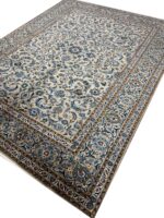 Fine Masterpiece Hand-Knotted Kashan Rug – All-Over Islimi Floral Design with Weaver’s Signature | Item 165 - Image 4