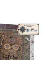 Masterpiece Hand-Knotted Tabriz Rug – Premium 50 Raj Royal Medallion Design with Silk Highlights | Item 167 - Image 8