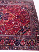 Antique Style Hand-Knotted Tribal Lilihan Sarouk Rug – Geometric Medallion Village Design | Item 171 - Image 7