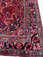 Antique Style Hand-Knotted Tribal Lilihan Sarouk Rug – Geometric Medallion Village Design | Item 171 - Image 8