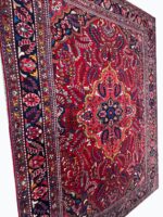 Antique Style Hand-Knotted Tribal Lilihan Sarouk Rug – Geometric Medallion Village Design | Item 171 - Image 6