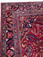 Antique Style Hand-Knotted Tribal Lilihan Sarouk Rug – Geometric Medallion Village Design | Item 171 - Image 4