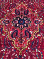 Antique Style Hand-Knotted Tribal Lilihan Sarouk Rug – Geometric Medallion Village Design | Item 171 - Image 3