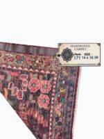 Antique Style Hand-Knotted Tribal Lilihan Sarouk Rug – Geometric Medallion Village Design | Item 171 - Image 9