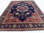 Masterpiece Hand-Knotted Tabriz Rug – Elegant Mahi (Fish) Design with Central Medallion | Item 173