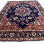 Masterpiece Hand-Knotted Tabriz Rug – Elegant Mahi (Fish) Design with Central Medallion | Item 173