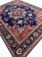 Masterpiece Hand-Knotted Tabriz Rug – Elegant Mahi (Fish) Design with Central Medallion | Item 173 - Image 5