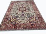 Masterpiece Handwoven Tabriz Fine Oriental Carpet – Ivory Field with Star Medallion & Shah Abbasi Floral Design | Item 177
