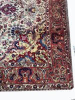 Masterpiece Handwoven Tabriz Fine Oriental Carpet – Ivory Field with Star Medallion & Shah Abbasi Floral Design | Item 177 - Image 6