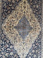 Fine Handwoven Nain Carpet – Premium Wool & Genuine Silk Detail with Pictorial Design | Item 182 - Image 8
