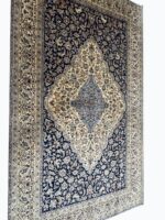 Fine Handwoven Nain Carpet – Premium Wool & Genuine Silk Detail with Pictorial Design | Item 182 - Image 7