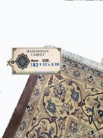 Fine Handwoven Nain Carpet – Premium Wool & Genuine Silk Detail with Pictorial Design | Item 182 - Image 2