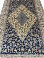 Fine Handwoven Nain Carpet – Premium Wool & Genuine Silk Detail with Pictorial Design | Item 182 - Image 3