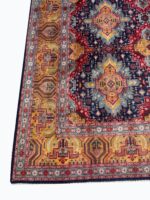 Tabriz Masterpiece Fine Handwoven Carpet – Geometric Star Medallion Design | Item 184 - Image 4