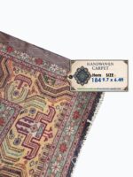 Tabriz Masterpiece Fine Handwoven Carpet – Geometric Star Medallion Design | Item 184 - Image 7