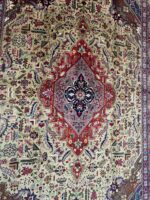 Premium 50 Raj Handwoven Tabriz Carpet – Royal Floral Medallion Design | Item 186 - Image 6